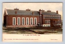 Fort Smith AR-Arkansas, US Jail, Antique, Souvenir, Vintage Postcard picture