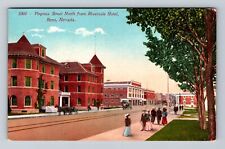 Reno NV-Nevada, Virginia Street North From Riverside Hotel, Vintage Postcard picture
