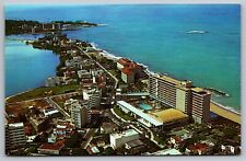 Condado Section of San Juan Puerto Rico-VTG Postcard c1967-Vintage Aerial View picture