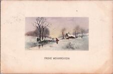 ZAYIX Merry Christmas|Fröhliche Weihnachten 1909 Winter Cottage & Stream HHiW picture