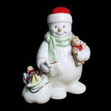 Rare Lenox Snowman with Bag  of Toys 7.25 inch Figurine 2013 Christmas Holiday  picture