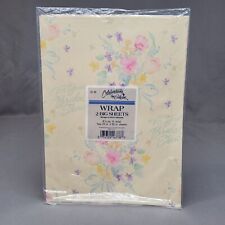 Vintage Celebrations by Gibson Gift Wrap Wrapping Paper 2 Sheets For Bridal NOS picture