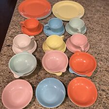 Vintage Mallo Ware (Chicago, USA)  Dish Set For 6 - w/ 2 Damaged Plates picture