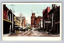 El Paso TX-Texas, Oregon Street, Advertising, Antique, Vintage Postcard picture