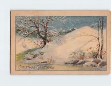 Postcard Winter Scene Christmas Greetings picture