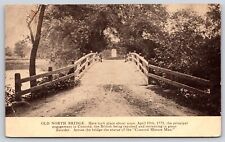 Vintage Postcard Concord Old North Bridge Minute Man Statue Massachusetts picture