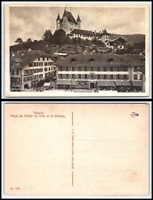 SWITZERLAND Postcard - Thun, Rathausplatz mit Schloss FZ17 picture