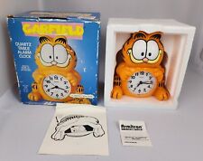 Vintage 1990 Garfield Sunbeam Model 883-170 Quartz Table Alarm Clock “WORKS” picture