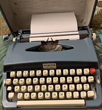 Antique Vintage Webster XL-500 Portable Brother Typewriter And Case Manual Works picture