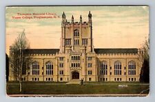 Poughkeepsie NY-New York, Vassar College, Library Vintage c1913 Postcard picture
