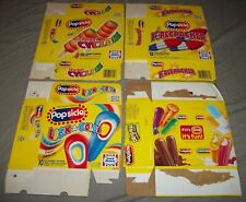 FOUR DIFF. VINTAGE 1997, 98, 2015 POPSICLE GOOD HUMOR FLAT BOXES COLORFUL LOT picture