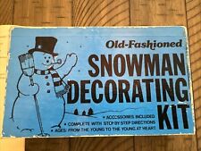Vintage 1976 Snowman Decorating Kit By Family Fun picture