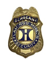 Super RARE Flamingo Hilton Hotel Casino SERGEANT Security Badge Las Vegas Nevada picture
