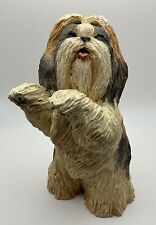 Vintage 1986 Artist P. Stilwell Shih Tzu Dog Resin Figurine 6.5” Tall picture