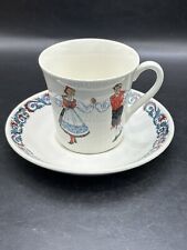 Figgjo Norway Hardanger Dancers Cup and Saucer Set picture