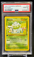 Bulbasaur Bisasam 1999 Pokemon German Base Set 1st Ed. #44/102 PSA 10 GEM MINT picture