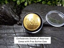 Old Rare Vintage Antique War Relic Confederate States of America Coat Button picture