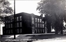 RPPC Crawfordsville Consolidated School, Building IA Vintage Postcard B73 picture