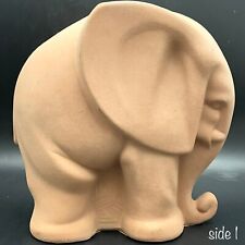 Hyalyn Porcelain Post Mid Century Modernist Elephant Rare Terracotta Finish USA picture