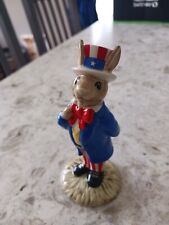 VTG 1985 Royal Doulton Uncle Sam Bunnykins Figurine DB50 Made In UK picture