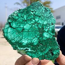 421G Natural glossy Malachite transparent cluster rough mineral sample picture