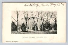 Lindsborg KS-Kansas, Bethany College, Antique, Vintage c1910 Postcard picture