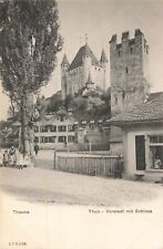 SWITZERLAND~THUNE THUN-VORSTADT mit SCHLOSS~1900s PHOTO POSTCARD picture