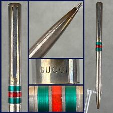 Vintage Gucci Sterling Silver Metal Ballpoint Twist Pen Tarnished S-15000 picture