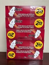 4 ACES Regular 100mm 200ct Each -5 Pack Cigarette Tubes picture