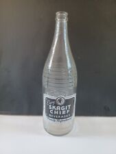SKAGIT CHIEF 32oz Quart Indian Soda Pop ACL Bottle SEDRO WOLLEY MOUNT VERNON WA picture