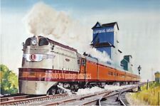 1935 Milwaukee Road Hiawatha Poster Art Print CMSP Train Atlantic 1 Railroad Lg picture