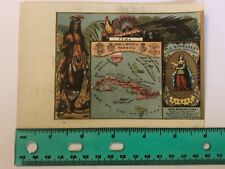 1 LA HONRADEZ RARE CIGARETTE PACK LABEL WRAPPER: USA JAMAICA BAHAMAS CUBA 1860's picture