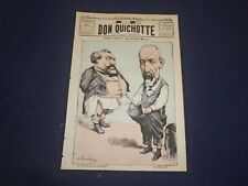 1882 AUGUST 25 LE DON QUICHOTTE NEWSPAPER - TROP LARGE - FRENCH - FR 3328 picture