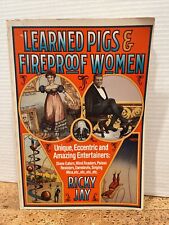 LEARNED PIGS AND FIREPROOF WOMEN BY RICKY JAY (SOFT COVER) 1987 Magic picture