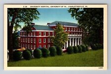 Charlottesville VA-Virginia, University Hospital, Antique, Vintage Postcard picture