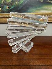 Vintage Mcm LUCITE 6 Step Spiral Staircase Candelabra Candle Holder picture