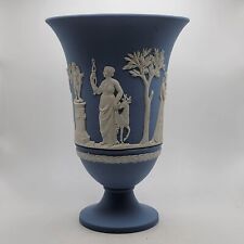 Wedgwood Pale Blue Jasperware Flared Vase 7.5