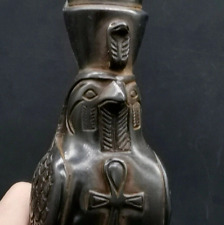 Ancient Antique Masterpiece Heavy Statue Of Horus God of Sky Pharaonic Rare Bc picture