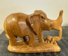 Beautiful Vintage Teak Deco Elephant Wood 70’s Mid Century County picture