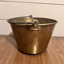 Antique H.W. HAYDEN Ansonia Brass Co. Waterbury Brass Bucket Pail Pat. Dec 1851 picture
