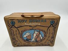 Vintage Roy Rogers Saddlebag Vinyl Lunchbox 1960 Great Condition picture