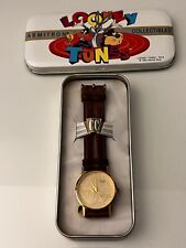 Vintage Looney Tunes Leather Armitron Bugs Bunny Watch W Case picture