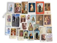 LARGE LOT OF VINTAGE PRAYER CARDS & OLD RELIGIOUS BOOKLETS picture