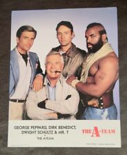 (1) Vintage The A-Team Cast Promo Photo W/Auto Signatures, 8.5x11