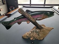 Rainbow Trout Ducks Unlimited Sculpture In Great Condition picture