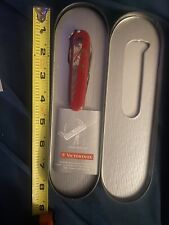 Victorinox100 Year Swiss Officers Army Knife And Case And Paper Work picture