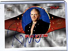 2004 Pacific TNA Raven Legends & Stars Autograph Blue Ink picture