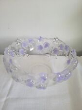 Vintage Crystal Mikasa Bowl Lilac Fields 8.5”  Germany picture