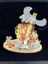 RARE Disney Auctions Pin 2005 Dumbo Flying Over Circus Clown Fire LE NIP picture