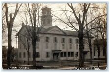 1911 Union School Building Campus Morrisville New York NY RPPC Photo Postcard picture